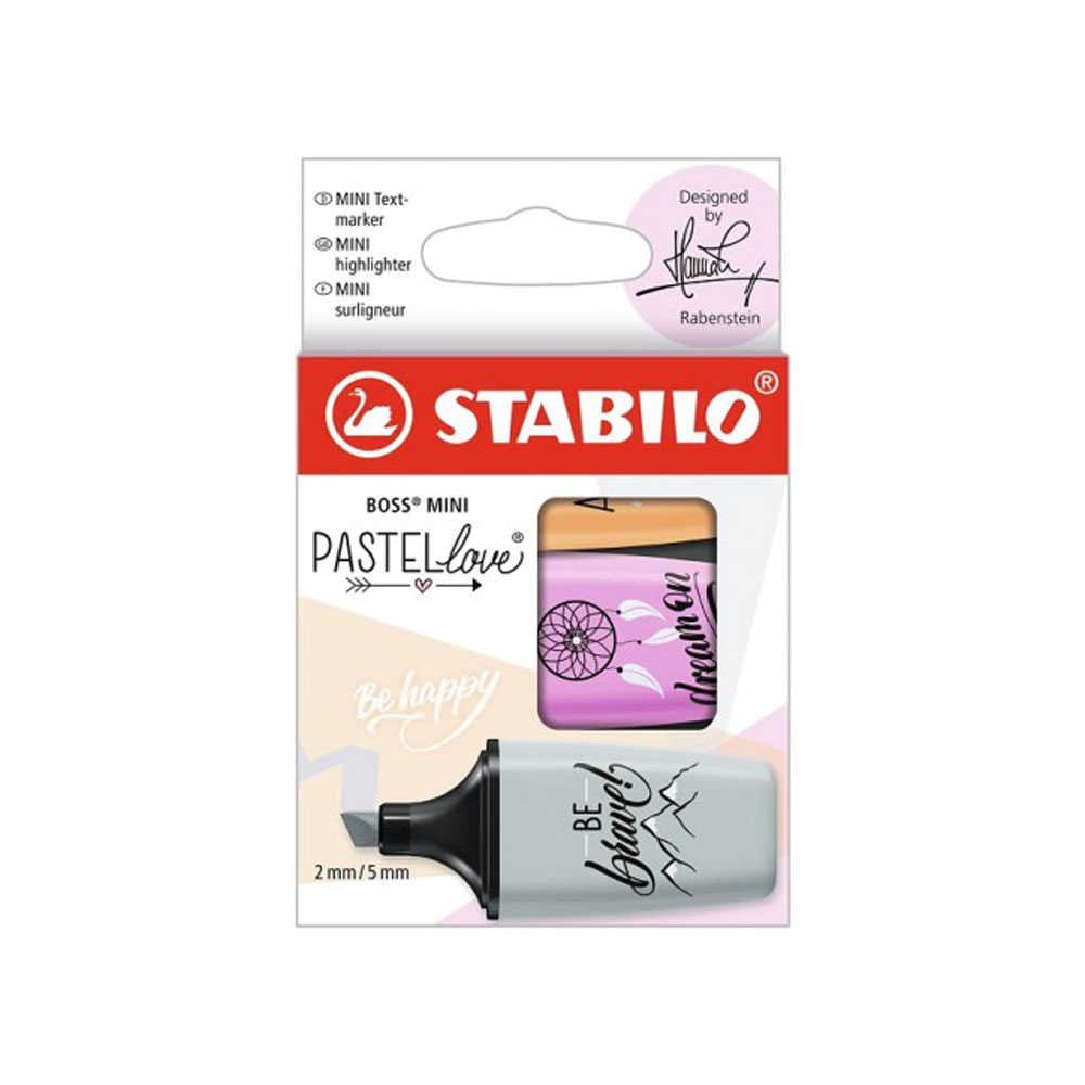 Stabilo Boss Mini Pastello Confezione 3 Colori | Lema Disegno