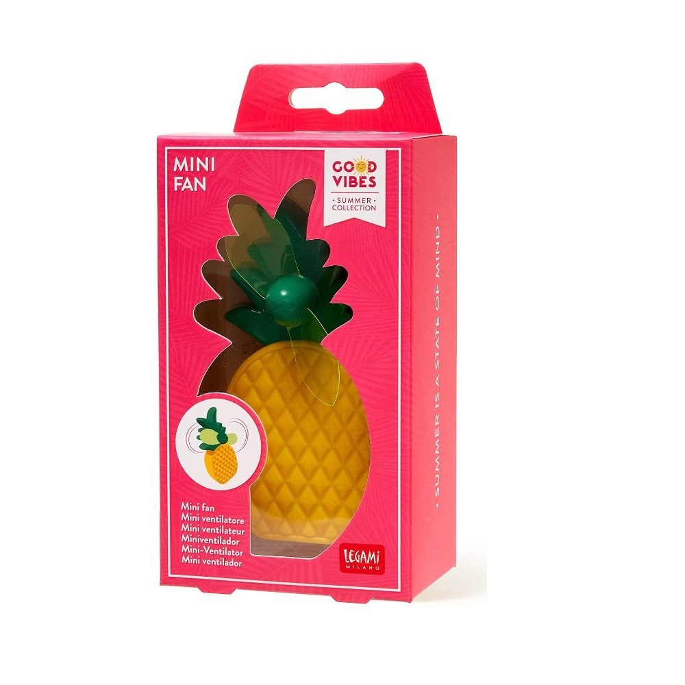 Legami Mini Ventilatore Portatile Ananas | Lema Gadget Regalo