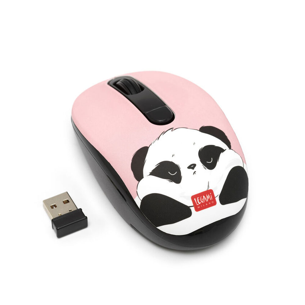 Legami Mouse Wireless con Ricevitore USB Panda | Lema Gadget Regalo
