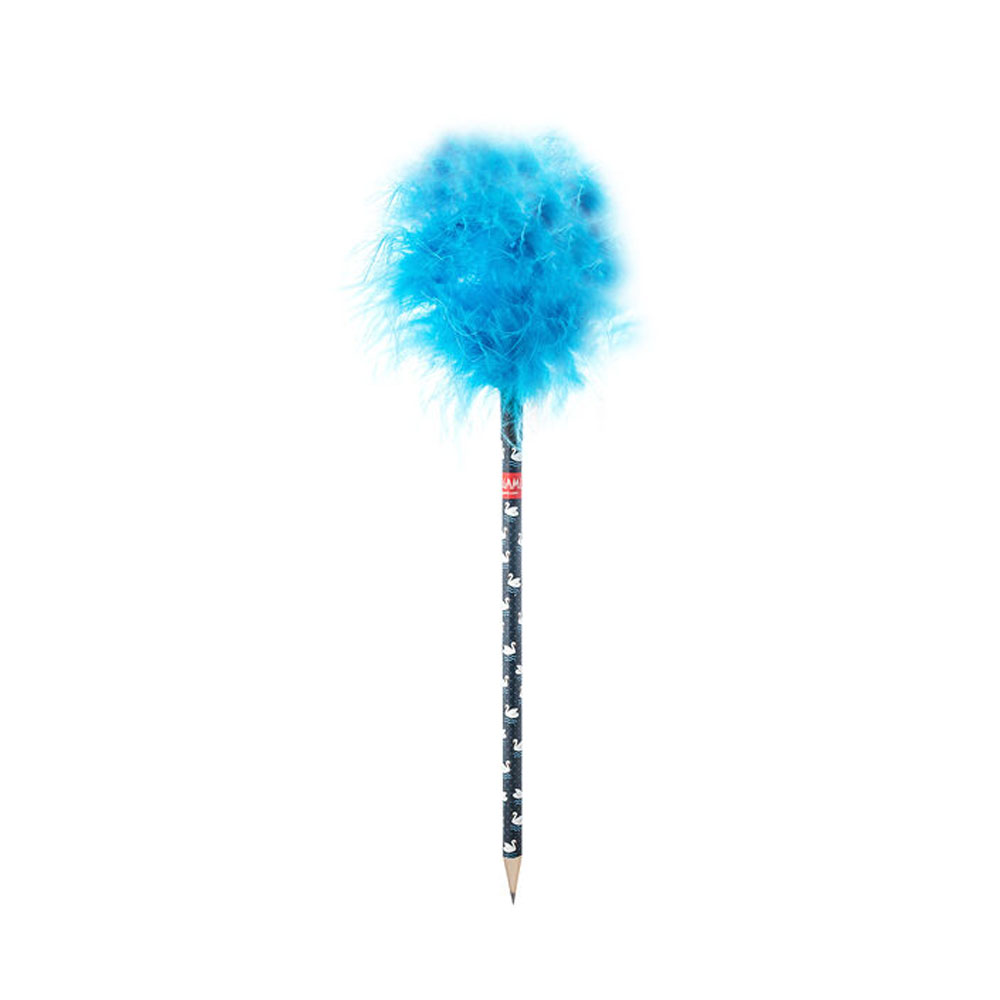 Legami Matita con Piume Fluffy Blu | Lema Gadget Regalo