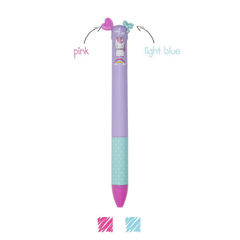 Legami Penna a Due Colori Click&Clack Unicorno | Lema Gadget Regalo