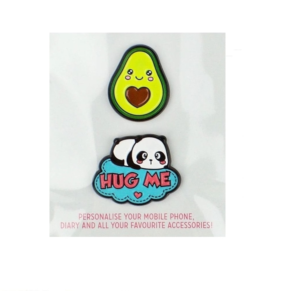 Legami 2 Cutie Metal Stickers Avocado | Lema Gadget Regali