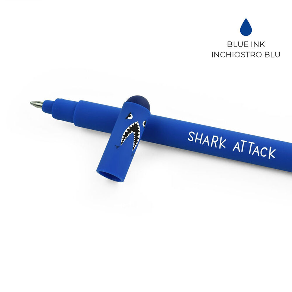 Legami Penna Gel Cancellabile Blu Squalo | Lema Gadget Regalo