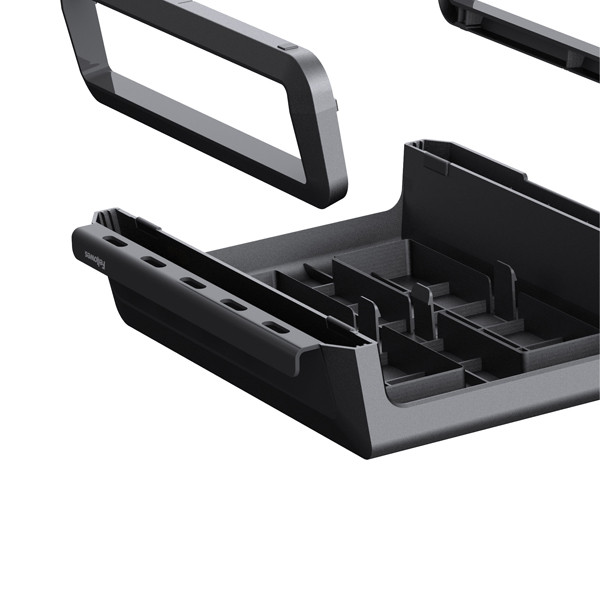 Supporto monitor Breyta - pieghevole - 8,2 x 35,4 x 30,4 cm - nero - Fellowes