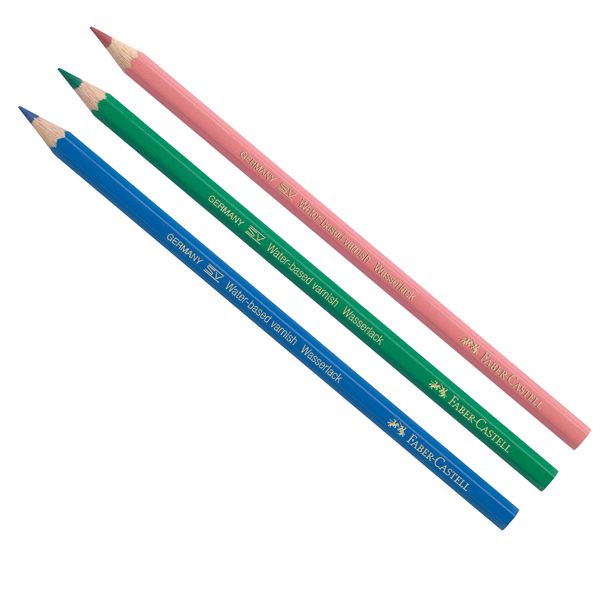 Matita colorata eco Il Castello+3 bicolor - diametro mina 3,00 mm - colori assortiti - Faber Castell - astuccio 24 pezzi
