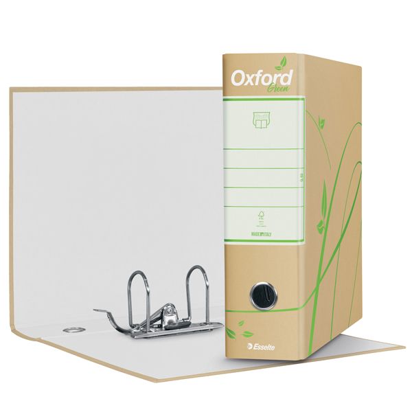 Registratore Oxford Green G83 - dorso 8 cm - commerciale 23x30 cm - avana - Esselte