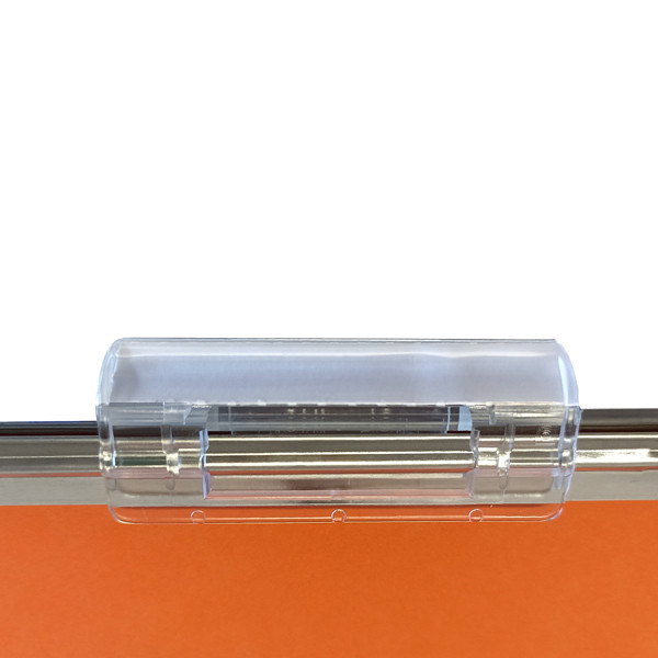 Cartella sospesa Silver - cassetto - interasse 39 cm - fondo V - 31,2 x 25 cm - arancio - Bertesi