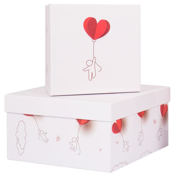 Set scatole regalo - dimensioni assortite - fantasia Charmed - conf. 6 pezzi