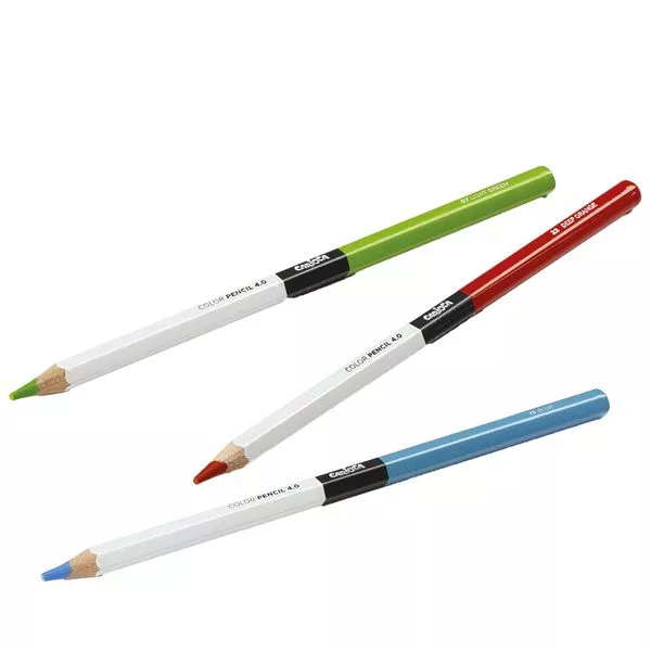 Matita colorata Color Pencil 4.0 - mina 4 mm - colori assortiti - Carioca Plus - conf. 18 pezzi