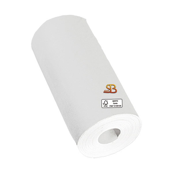 Rotolo per calcolatrice - 57 mm x 9 m - 60 gr - diametro esterno 30 mm - senza anima - carta neutra - Sabacart - blister 12 pezzi