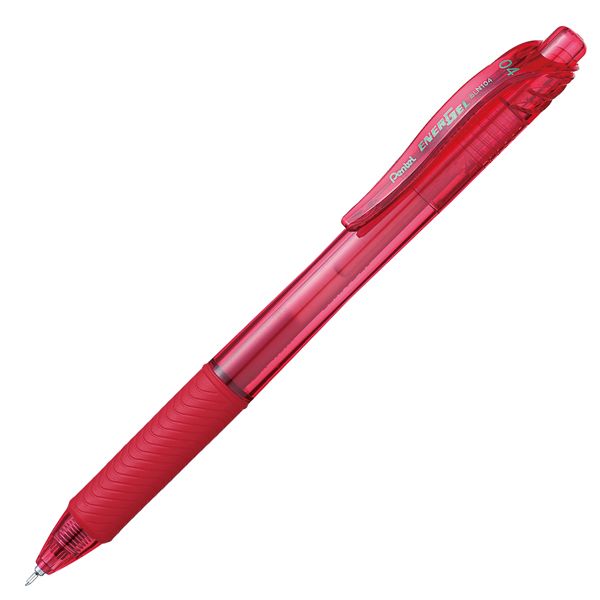 Roller a scatto Energel X BLN 104 - punta 0,7 mm - rosso - Pentel