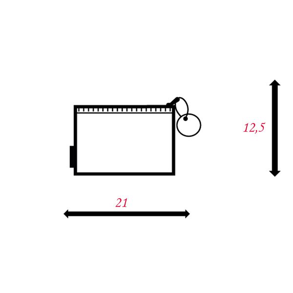 Busta con zip Bubble - 21,5 x 12,5 cm - EVA - colori pastello assortiti - Sei Rota
