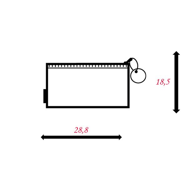 Busta con zip Bubble - 28,8 x 18,5 cm - EVA - colori pastello assortiti - Sei Rota