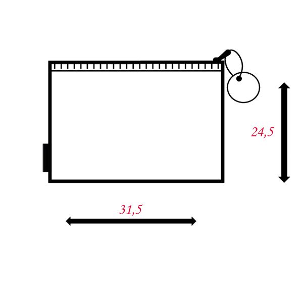 Busta con zip Bubble - 31,5 x 24,5 cm - EVA - colori pastello assortiti - Sei Rota