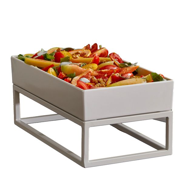 Stand buffet GN 1/3 - 32,5 x 17,6 x 16 cm - metallo - bianco - Leone