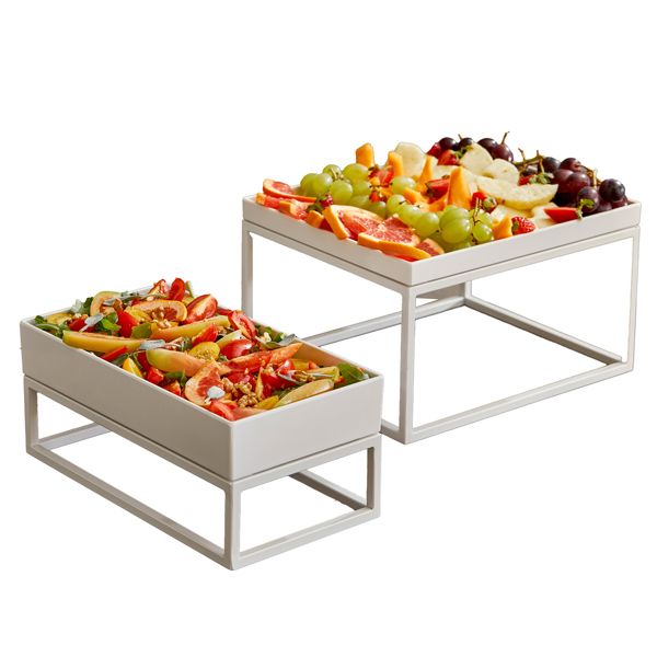 Stand buffet GN 1/2 - 32,5 x 26,5 x 16 cm - metallo - bianco - Leone