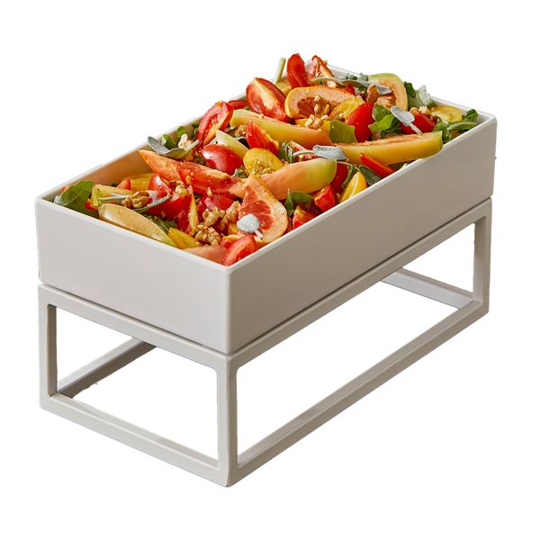 Stand buffet GN 2/4 - 53 x 16,5 x 16 cm - metallo - bianco - Leone