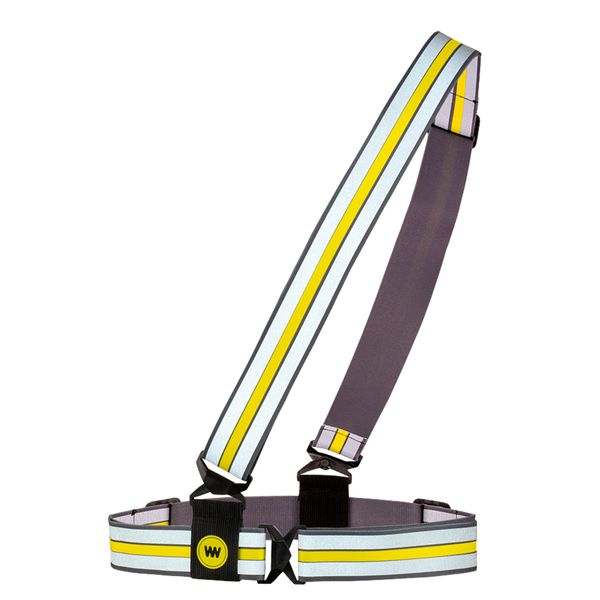 Banda sicurezza alta visibilitA' Cross Wrap - regolabile - giallo fluo - WoWow