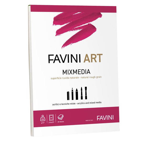 Album collato Mix Media Favini Art 20fg 250gr/m2 f.to A4