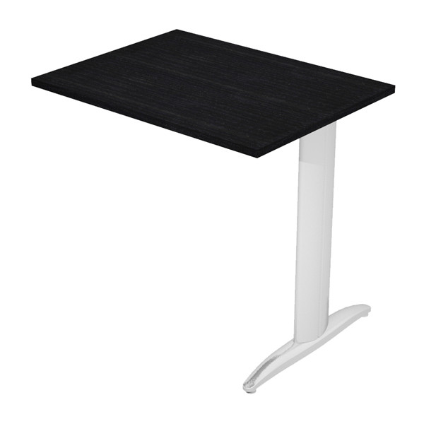 Allungo reversibile dx/sx per scrivanie Easy - 80 x 60 cm - Nero venato/metal cromato