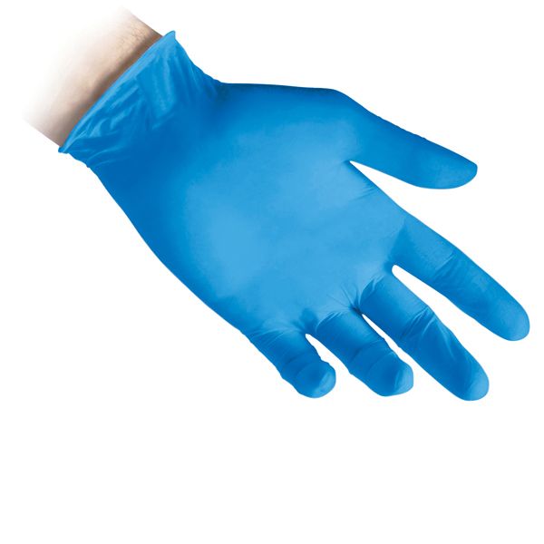 Guanti in nitrile N80B - ultrasottili - taglia XS - azzurro - Reflexx - conf. 100 pezzi