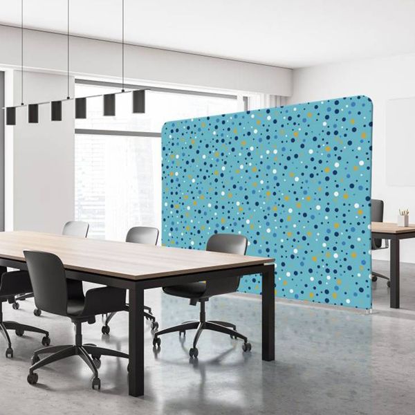 Divisorio in tessuto Wall Decor azzurro/bolle 200xH150cm