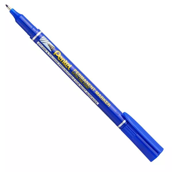 Marcatore permanente NF 450 - punta extra-fine - blu - Amiko Pentel - conf. 12 pezzi