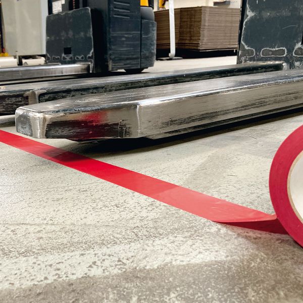 Nastro adesivo per marcatura 50mmx33m rosso DURALINE BASIC 50/016
