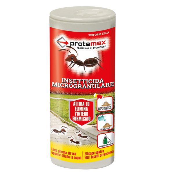 Insetticida microgranulare per formiche e insetti striscianti - in barattolo - 250 gr - Protemax