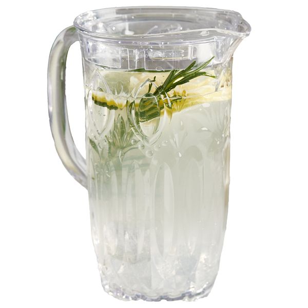 Caraffa decorata Milos - 1,7 L - metacrilato - trasparente - Leone