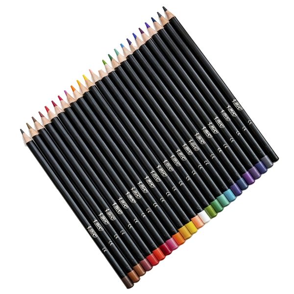 Matita Intensity Wood Premium - colori assortiti - Bic - conf. 24 pezzi