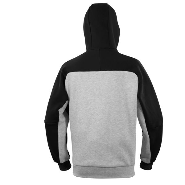 Felpa Borgo - con cappuccio - taglia L - grigio/nero - Deltaplus