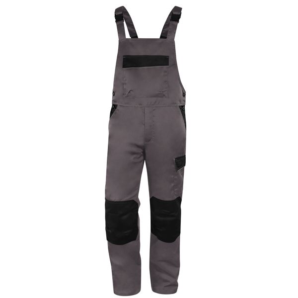 Salopette da lavoro M1SA2 - twill/poliestere/cotone - taglia L -  grigio - Deltaplus