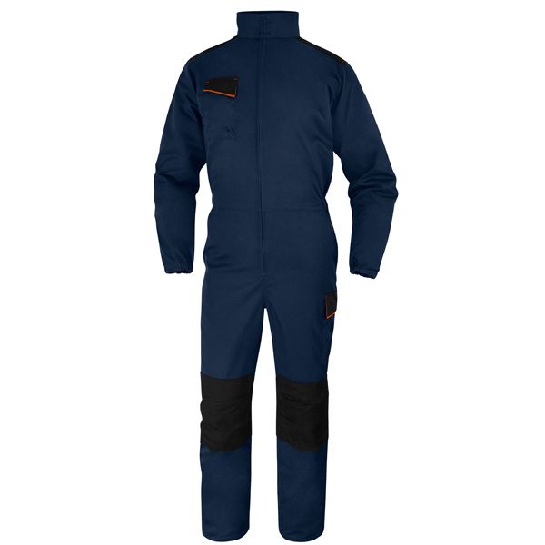 Tuta da lavoro M1CO2 - twill/poliestere/cotone - taglia XXL - blu/arancio - Deltaplus