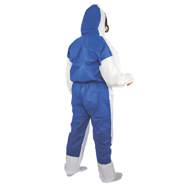 Tuta monouso Shield Dual - taglia L - laminato - bianco - Worker