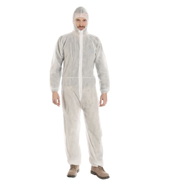 Tuta monouso Coverall 40 - taglia L - PLP - bianco - Worker