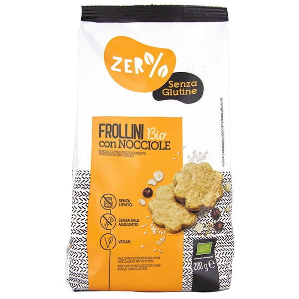 Frollini - con nocciole - 200 gr - Zer%glutine