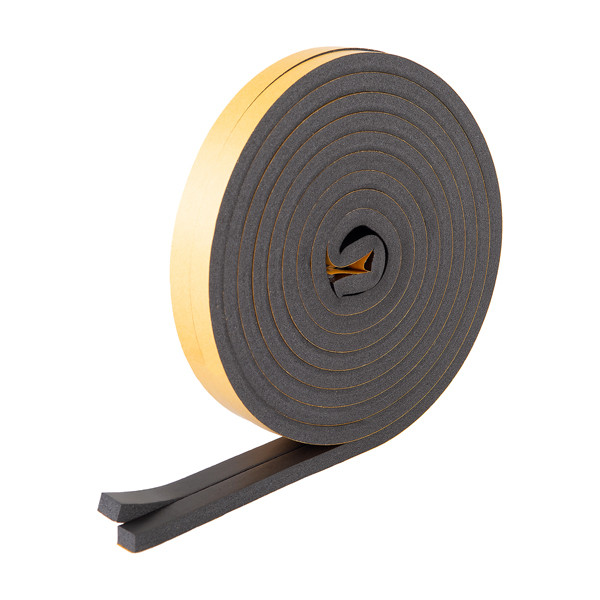 Guarnizione adesiva per isolamento porte blindate - 17 mm x 8 m - PVC - antracite - Geko