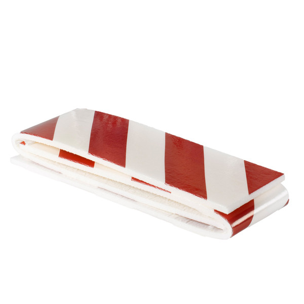 Pannello antiurto adesivo BOX - 13,7 x 50 cm - EPE/LDPE - bianco/rosso - Geko - conf. 2 pezzi