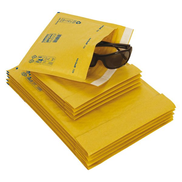 Busta imbottita Sacboll - J (32 x 50 cm) - carta - avana - Blasetti - conf. 10 pezzi