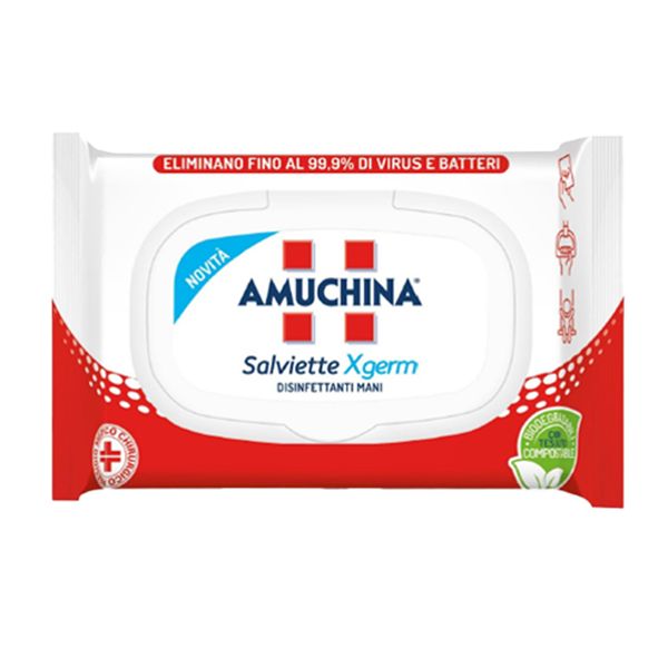 20 Salviette disinfettanti mani Xgerm Amuchina