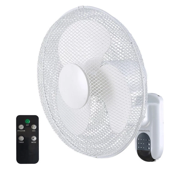 Ventilatore WallFan40 - da parete - 3 velocità - 40 W - diametro 40 cm - 41,3 x 45,9 x 27,6 cm - Melchioni family