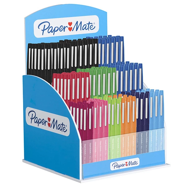 Pennarello Flair Nylon - punta feltro - 1,10mm - colori assortiti - Papermate - expo 168  pezzi