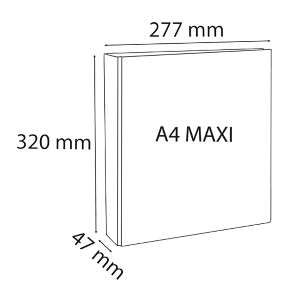 Raccoglitore pers. 4 anelli a D 25 mm in PP A4 bianco 51846E KREACOVER Exacompta