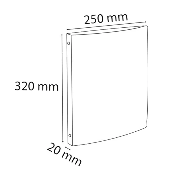 Raccoglitore pers. 4 anelli D 15 mm in PP A4 trasp. 51968E KREACOVER Exacompta