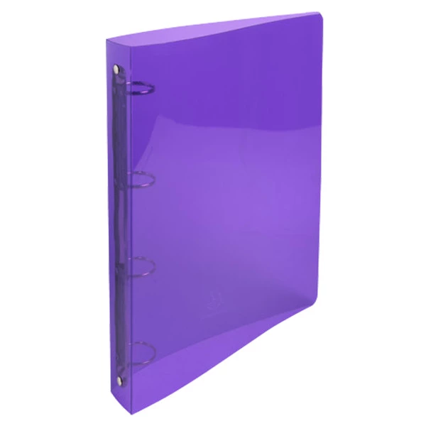 Raccoglitore Pp rigato Crystal Colours 4anelli 30mm A4 maxi 5 col.assExacompta