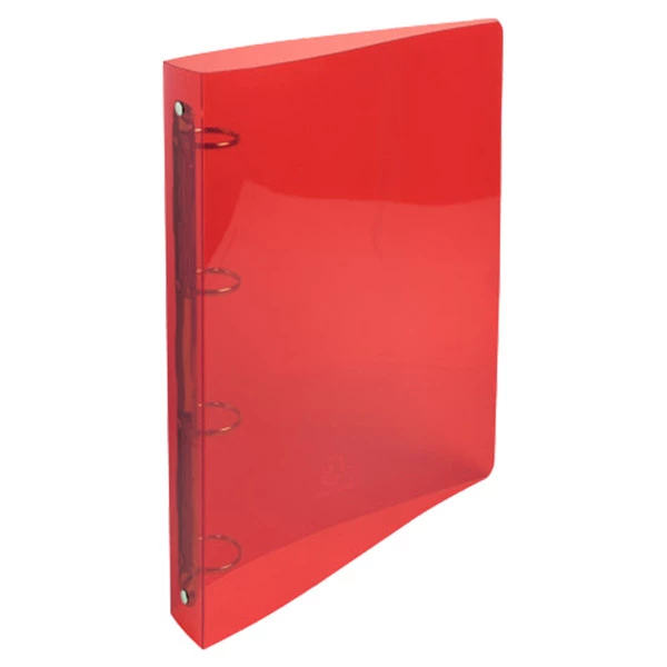 Raccoglitore Pp rigato Crystal Colours 4anelli 30mm A4 maxi 5 col.assExacompta