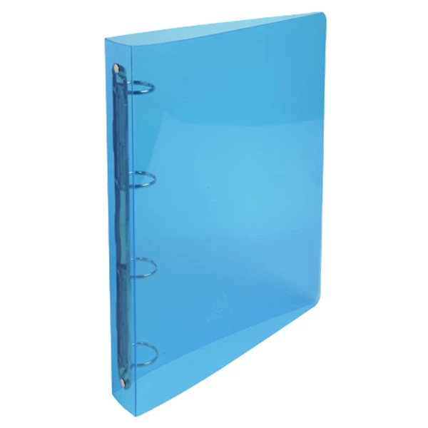 Raccoglitore Pp rigato Crystal Colours 4anelli 30mm A4 maxi 5 col.assExacompta