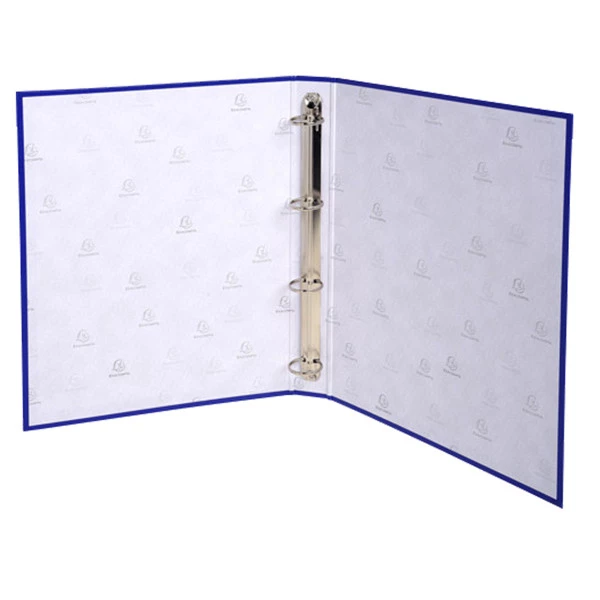 Raccoglitore foderato polipropilene 4anelli 30mm A4 blu scuro 51372E Exacompta