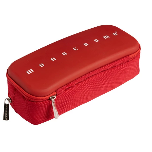Astuccio 2 zip Monocromo - 21 x 5 x 9 cm - silicone/poliestere - colori assortiti - Pigna